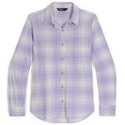 Outdoor Research Astroman Long Sleeve Sun Shirt Women's in Lavender Plaid